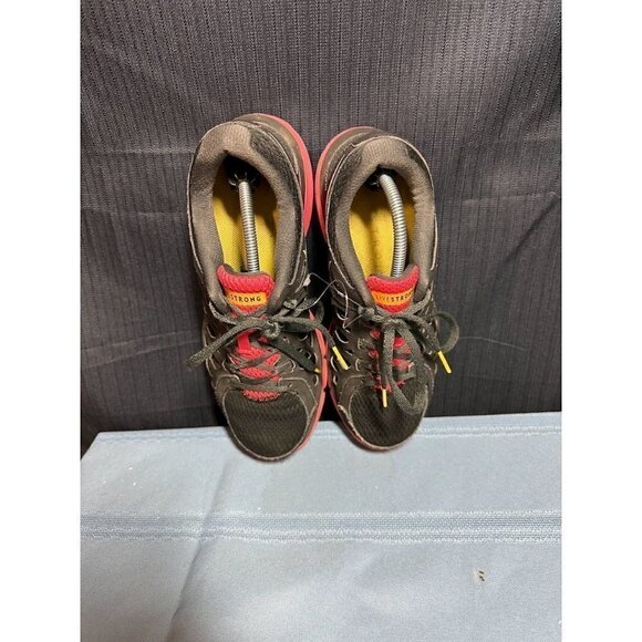 Nike Livestrong Black and Red Lace Up Low Top Running Sneakers Size 7.5US 5UK - Picture 4 of 6